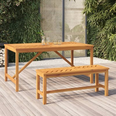 vidaXL - Tuinbank - 110 - cm - massief - acaciahout