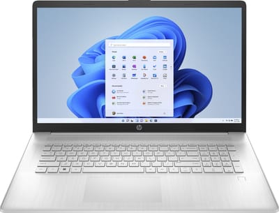 HP 17-cp1275nd AMD Ryzen™ 5 5625U Laptop 43,9 cm (17.3") Full HD 8 GB DDR4-SDRAM 512 GB SSD Wi-Fi 5 (802.11ac) Windows 11 Home Zilver QWERTY