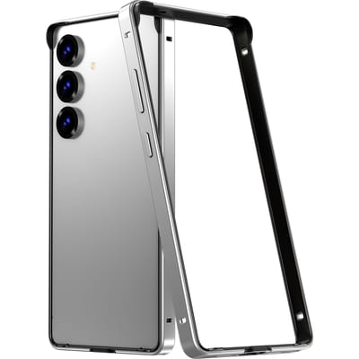 Titaniumgrijs Metalen Bumper Case Cover Voor Samsung Galaxy S26 S25 Ultra S24 Plus S25ultra S24ultra S25plus Telefoonaccessoires Galaxy S26 Ultra zilver