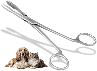 MEDLUXY® PET - Oortang - Recht - 14 cm - Oorpincet voor dieren - Veilig oorplukken - Pincet schaar type - oorhaartang veilig - katten honden konijnen