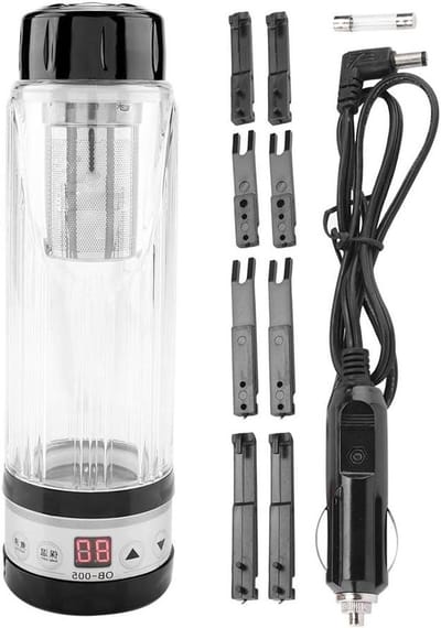 Auto Waterkoker - Reis Mok - Onderweg Drankjes Maken - Instelbare Temperatuur - 420ML Capaciteit - Zwart