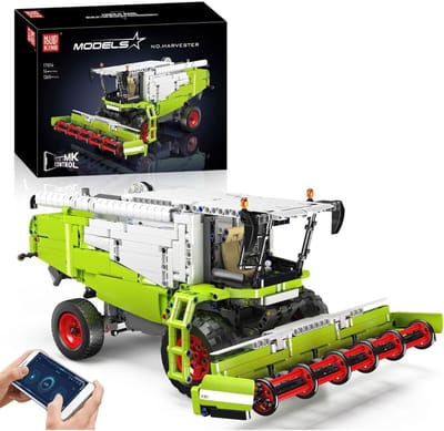 Mould king 17014 RC Maaidorser bouwset | Boerderij landbouw modelbouw | Radiografisch bestuurbare auto auto | Educatief constructie speelgoed bouwpakketten voor kinderen & volwassenen | Bouwdoos met 1265 bouwstenen