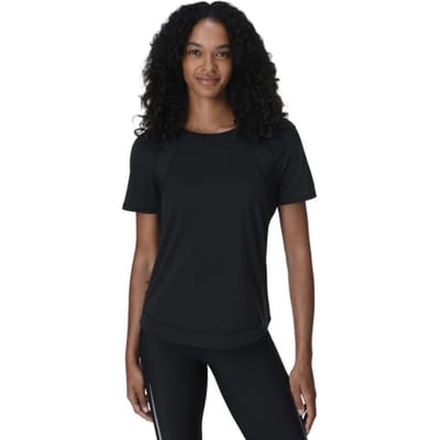 Sweaty Betty Sweaty Betty Breathe Easy Mesh T-Shirt ZWART - Maat XS