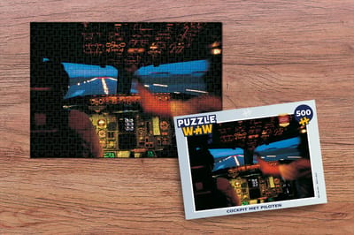 Puzzel Cockpit met piloten - Legpuzzel - Puzzel 500 stukjes