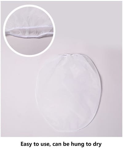 Dailygoods- Verfzeefzakken 10-Pack - Fijnmazige Zeefzakken - Nylon Materiaal - Niet-giftig en Duurzaam - Geschikt voor Verfspuitapparaten - Elastische Opening - Filterzakken