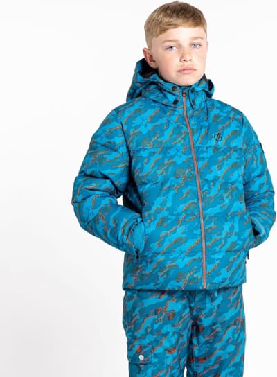 Dare2B Kinder All About Wintersportjas FjordBluCamo Maat 140