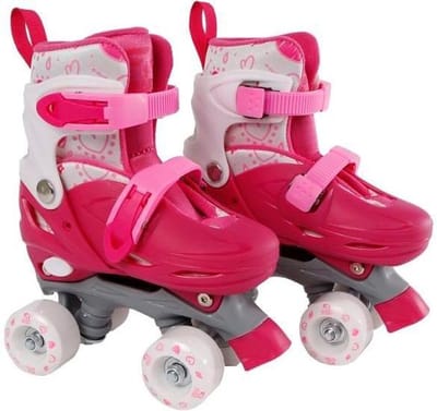 Rolschaatsen Meisjes Verstelbaar 25-28 Roze - Rolschaatsen Kinderen