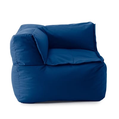 Lumaland Modular Zitzak hoek links modulaire zitmeubelen donkerblauw | 81*81*70 | 340l