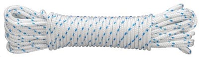 Multifunctioneel Touw 4,0 mm x 20 m, Vervaardigd volgens DIN 83307, Wit-Blauw