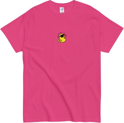 Grappig Dames en Heren Zomer Sferen T Shirt - Cartoon Badeendje Summer Vibes - Roze - S