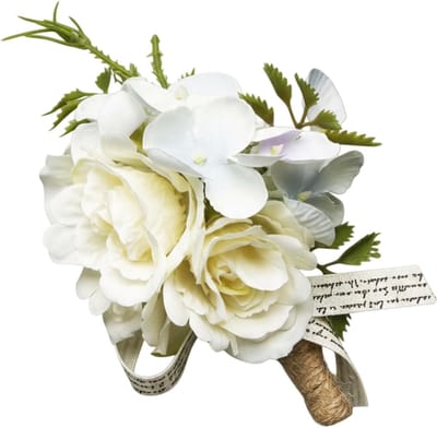 Bruiloft Corsage - Bruids Bloemen - Feestelijke Accessoires - Realistisch Ontwerp - 7x12 cm - B