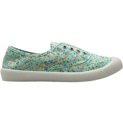 Penguin Anita Canvas Dames Sage Bloemige Hakken