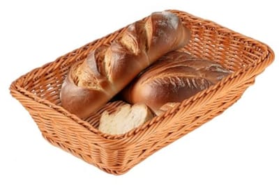 Rechthoekige Imitatie Rotan Brood- en Fruitmand voor Tafel
