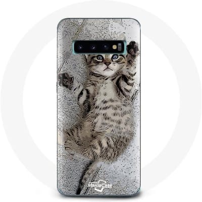Coque pour Samsung Galaxy S10 Chaton Bengal mignon