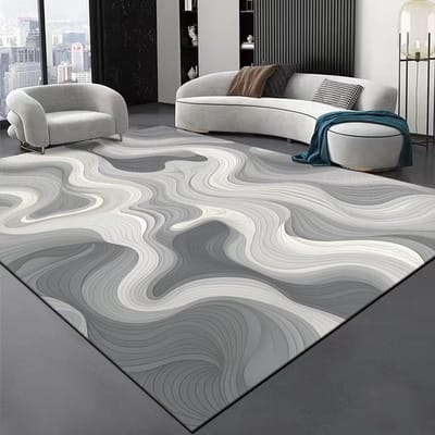 Luxe Zwarte Streep Groot Woonkamer Tapijt Senior Rib Decoratie Salon Sofa Gebiedskleed Luxe Hal Tapijten Wasbare Vloermat 180*250cm