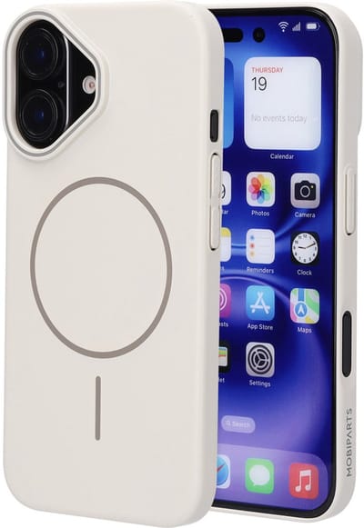 Mobiparts Slim Line Case geschikt voor Apple iPhone 16 - MagSafe Off - Wit