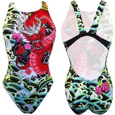 Turbo Red Dragon Zwemkleding Veelkleurig S Vrouw