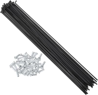 36 Set 14G Fietspaken 237mm Zwarte Stalen Fietswielen voor Fietsonderdelen en Reparatie