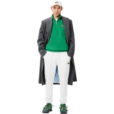 Lacoste Uniseks sweater met accent voor volwassenen (Groen)