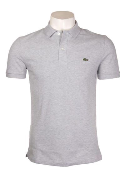 Lacoste Heren Poloshirt - Silver Chine - Maat XS