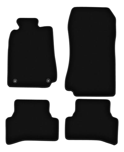BASIC zwarte veloursmatten voor: Mercedes CLK W208 coupé (1997-2003)