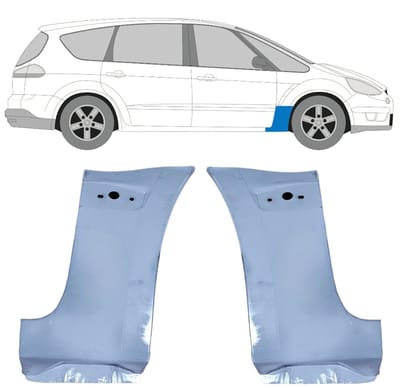 Reparatiepaneel voorspatbord voor Ford S-MAX 2006-2015 / Links + Rechts / Set