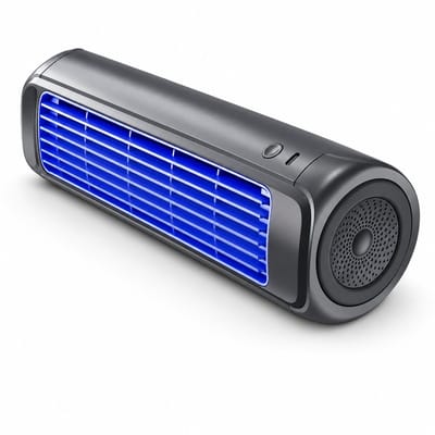 VHV Premium Aircooler Muurmontage - Zonder Boren Ventilator - Energiezuinige Koeler met Drie Snelheden - Draagbare Mobiele Airco Cooler voor Slaapkamer, Keuken en Badkamer - Compacte Wandventilator met Geavanceerde Waterkoeling - grijs