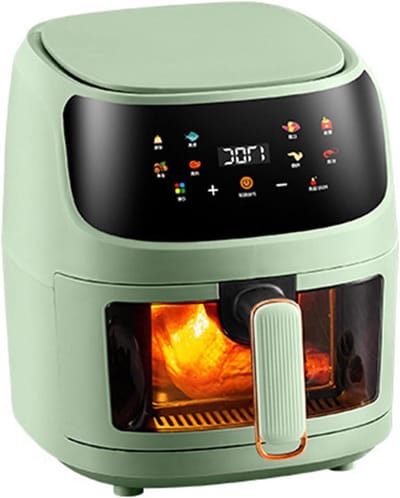 Slimme Heteluchtfriteuse - Multicooker Oven - Gezond Koken - Snelle Luchtcirculatie - 6 Liter Capaciteit - Wit