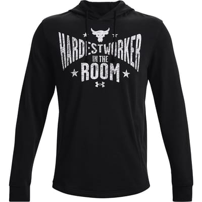 Under Armour Project Rock Heren Zwart Terry Hoodie