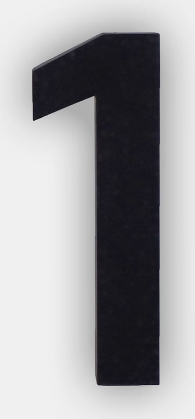 Cijfer 1 (een) huisnummer 3D 170 mm