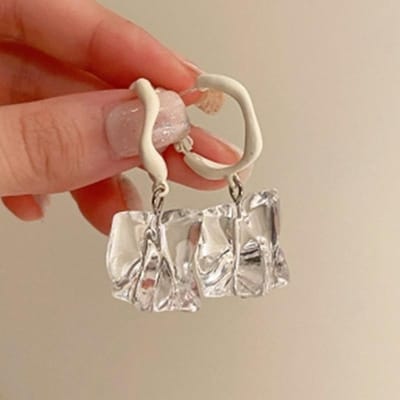 Boucles d'oreilles en acrylique transparentes irrégulières pour femmes coréennes claires géométriques pendantes boucles d'oreilles pendantes tendances bijoux de fête suspendus transparent