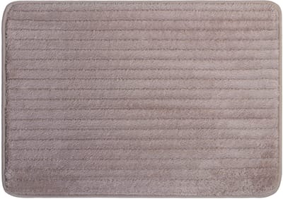 Badmat 50x70 cm Home Badmat Badmat Douchemat 100% Polyester Taupe