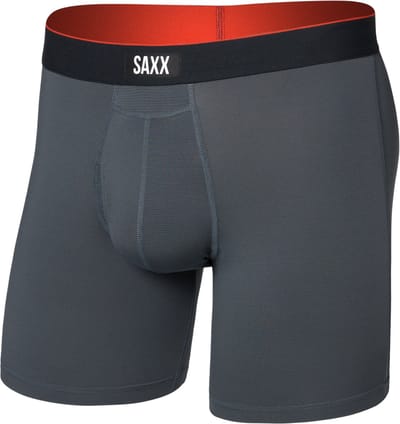 SAXX Heren Boxershort Multi-Sport Mesh - Boxer met BallPark Pouch® PRO - Lichtgewicht Sport Ondergoed - Zwart - M