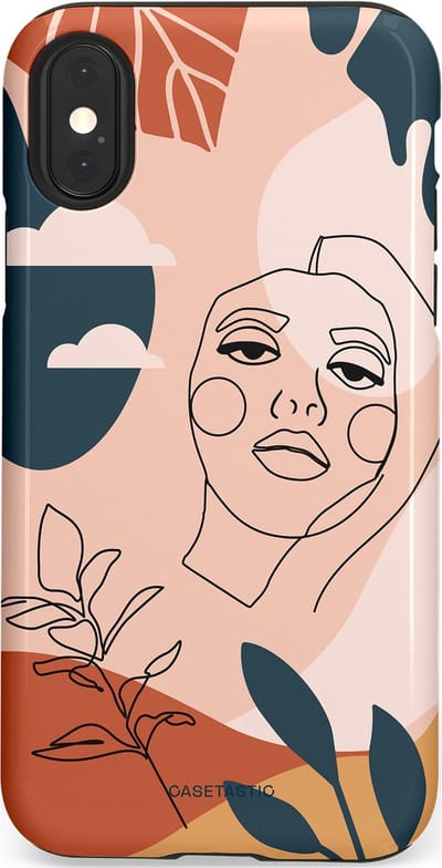 Casetastic Hoesje Geschikt voor Apple iPhone X/Xs - Stijlvolle Beschermende Duo-layer Case - Zachte contour