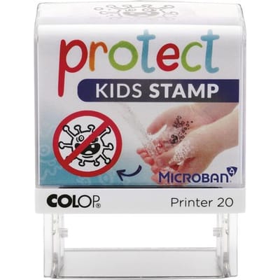Colop stempel Protect Kids stamp | stempel die kinderen helpt hun handen goed te wassen