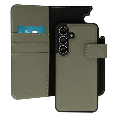 imoshion Hoesje - Geschikt voor Samsung Galaxy S24 FE - Uitneembare 2-in-1 Luxe Bookcase - Groen