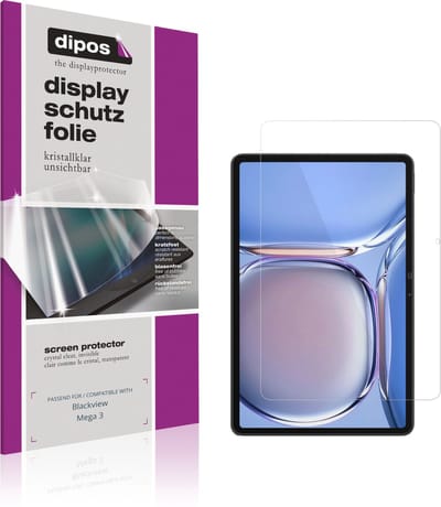 dipos – 2x Beschermfolie geschikt voor Blackview Mega 3 | Krasbestendige & heldere Screenprotector Ultra-Thin