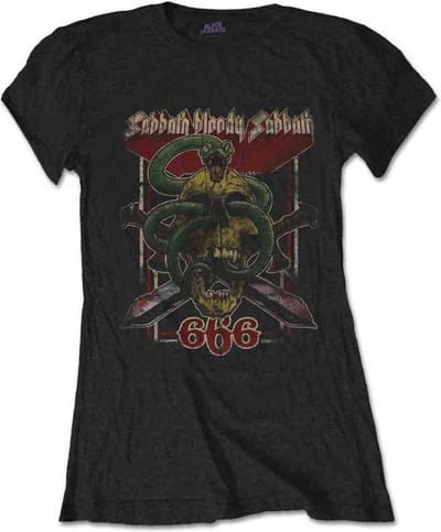 Black Sabbath - Bloody Sabbath 666 Dames T-shirt - M - Zwart