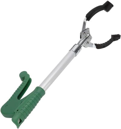 Afvaltang - Grijper - Afval Verzamelen - Lange Arm - 40 cm - Zwart