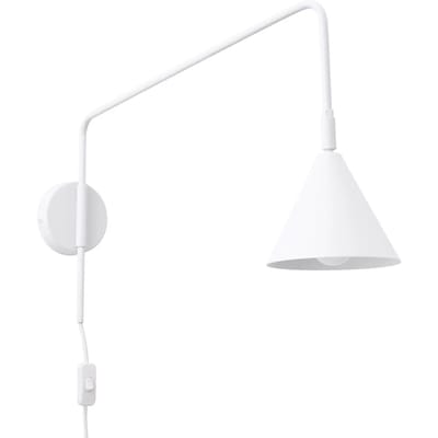 Sollux Lighting Hanglamp Nox - E14 - wit - staal - 14x61x30cm