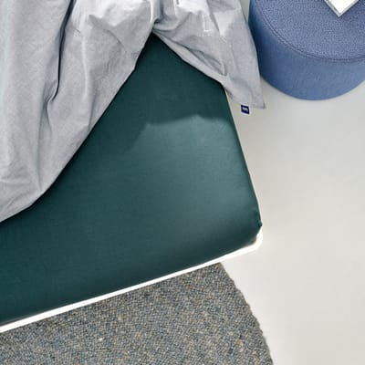 Auping Jersey 235 hoeslaken voor topper - 80/90/100 x 200/210/220 cm - Groen - Biologisch katoen