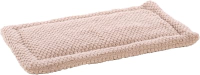 Hondenkussen – Benchkussen – Hondenkussen 70 x 41 cm – Geschikt voor hondenbench en kattenkussen – Flamingo Jacquard Rechthoekig Taupe