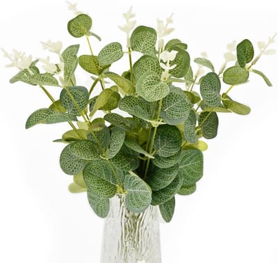 Realistische Eucalyptus Takken - 20 Stuks Neplanten voor Thuisdecoratie, Bruiloften en Feesten