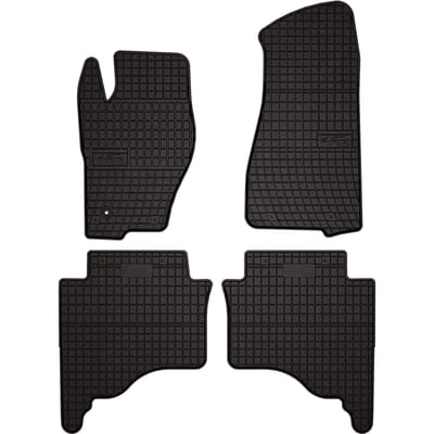 Wielganizator SolidPRO Serie - Rubber Autotapijten - Zwarte Kleur - Voor Jeep Grand Cherokee III WK (2005-2010)