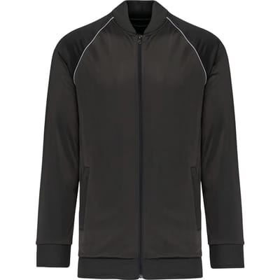 PROACT® Unisex trainingsjas met rits en biesje PA384 - Dark Grey - XL