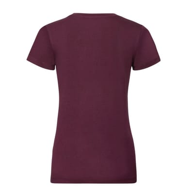 Russell Dames/dames Biologische T-Shirt met korte mouwen (Bourgondië)