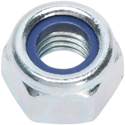 Wurth - DIN 982 staal 8 verzinkt - Zeskantmoer, hoge vorm met klemdeel (niet-metalen inzetstuk) DIN 982 staal 8, verzinkt, blauw gepassiveerd (A2K) - x 1000 st
