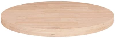 Rond Tafelblad Eikenhout - Blad voor Salontafel - Meubels Maken - Massief Hout - 30 cm Diameter - Naturel