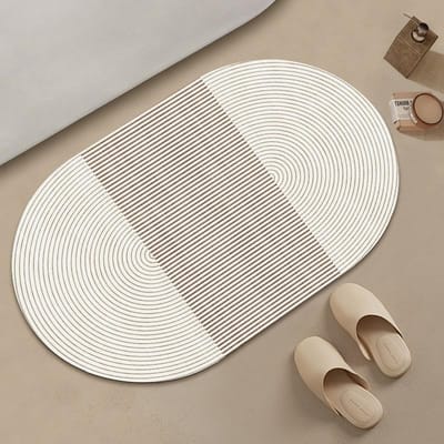 Eenvoudige Japanse Wabi-Sabi Badkamer Diatomeeënaarde Mat Badkamer Bad Water Absorberend Antislip Voetkleed 40 * 60Cm
