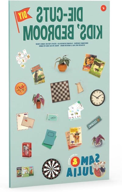 The Mouse House, Die Bows for Children's Room, Accessories 1/12 for Dollhouse/Dollhouse, Craft Set Includes 4 Sheets of Nursery Items